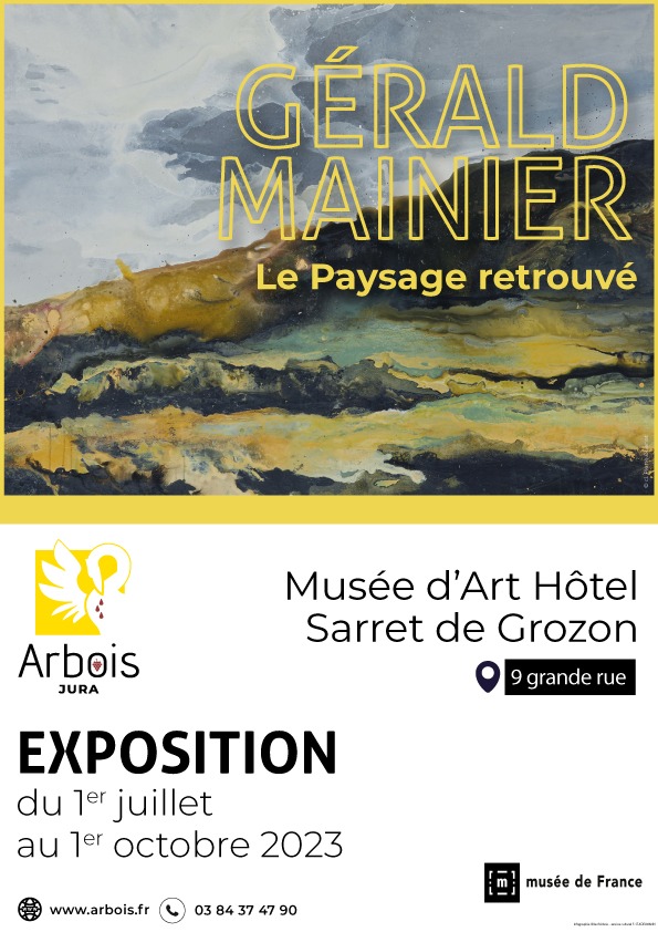 Exposition "Gérald Mainier. Le Paysage retrouvé" 1er juillet - 1er octobre 2023. Musée d'art, hôtel Sarret de Grozon