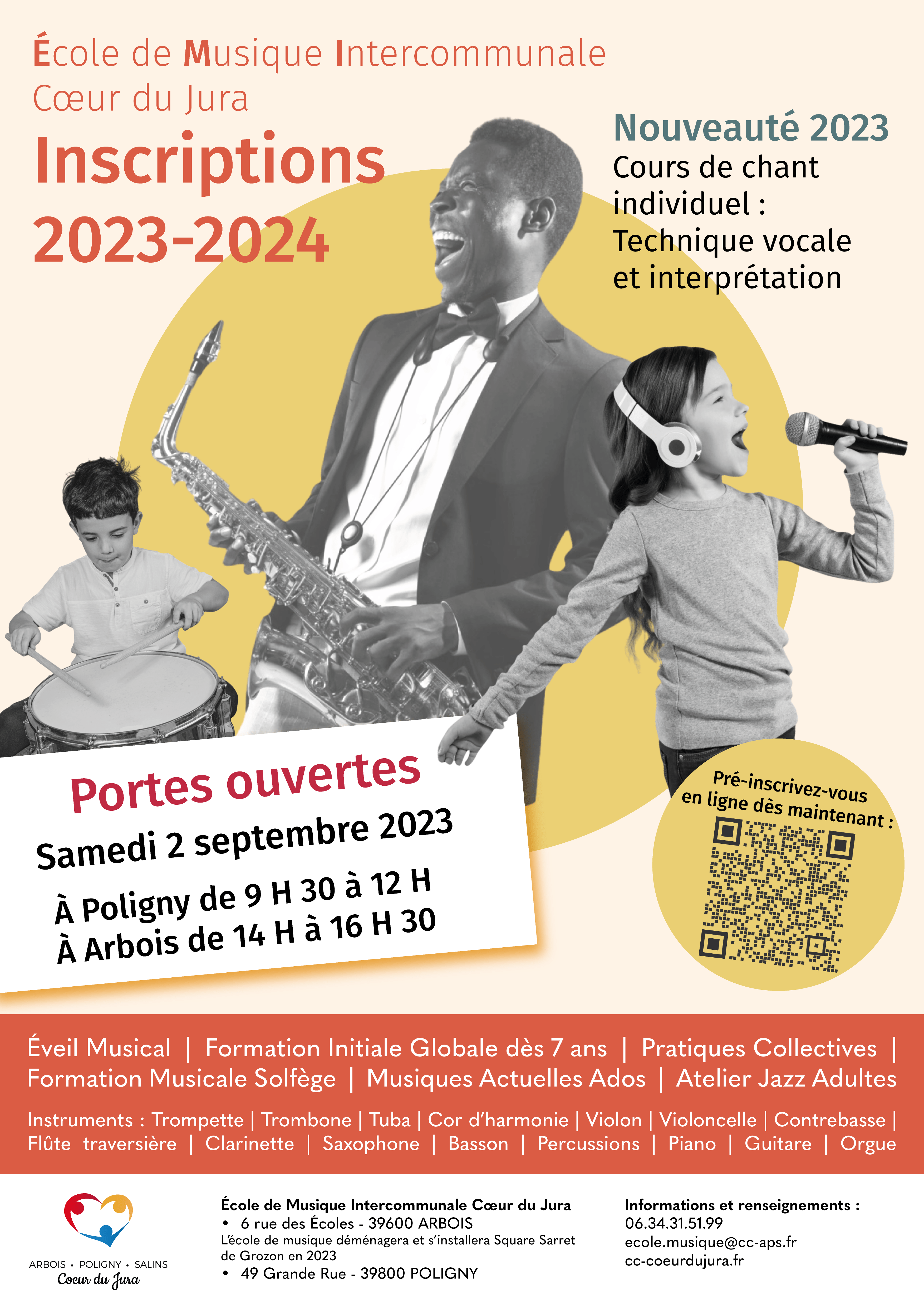 Les instruments à vent - Les bois - Ecole de musique intercommunale