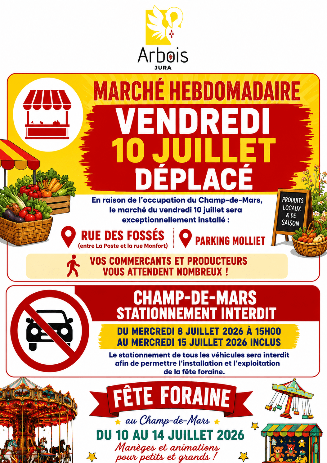 Marché déplacé