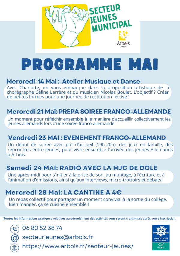 Programme institutionnel mai